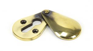 83816 From The Anvil Aged Brass Plain Escutcheons