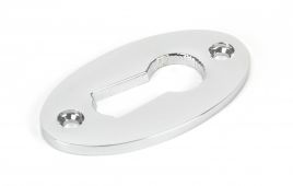 90280 From The Anvil Polished Chrome Oval Escutcheons