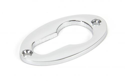 Click Here To Enlarge This Photo Of 90279 From The Anvil Polished Chrome Oval Euro Escutcheons
