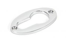 90279 From The Anvil Polished Chrome Oval Euro Escutcheons
