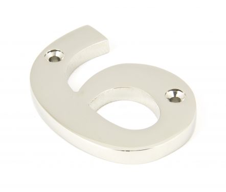 Click Here To Enlarge This Photo Of 90316 From The Anvil Polished Nickel Numeral No '6'