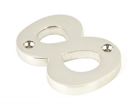 Click Here To Enlarge This Photo Of 90318 From The Anvil Polished Nickel Numeral No '8'