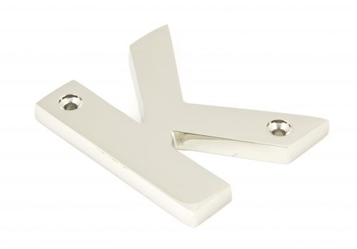 Click Here To Enlarge This Photo Of 90303K From The Anvil Polished Nickel Letter 'K'