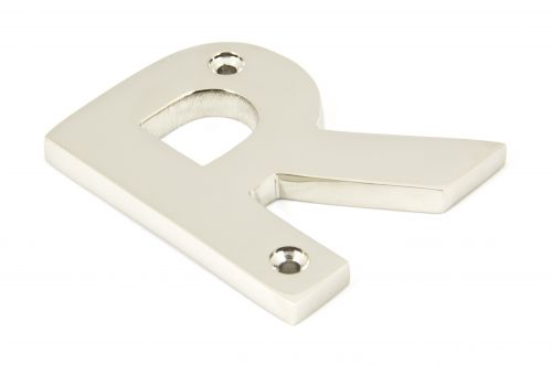 Click Here To Enlarge This Photo Of 90303R From The Anvil Polished Nickel Letter 'R'