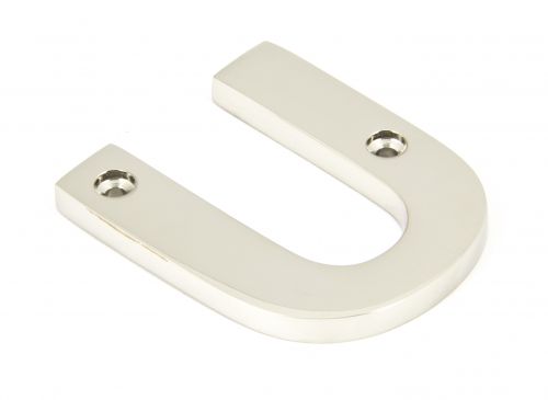 Click Here To Enlarge This Photo Of 90303U From The Anvil Polished Nickel Letter 'U'