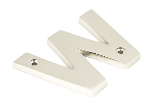 Click Here To Enlarge This Photo Of 90303W From The Anvil Polished Nickel Letter 'W'