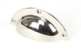 91524 From The Anvil Polished Nickel 4" Plain Drawer Pull
