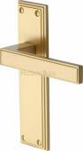 ATL5710-SB Heritage Brass Door Handle Lever Latch Atlantis Design Satin Brass Finish