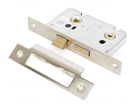 Click Here To Enlarge This Photo Of 91090 From The Anvil Nickel 2.5'' Bathroom Mortice Lock