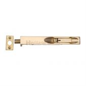 C1680 10-PB Heritage Brass Lever Action Flush Bolt 10" x .¾" Polished Brass Finish