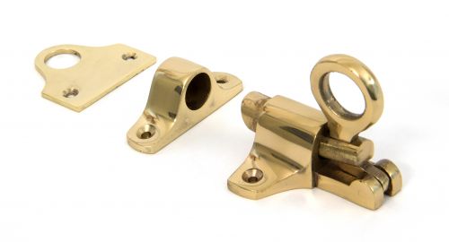 Click Here To Enlarge This Photo Of 90267 From The Anvil Polished Brass Fanlight Catch & Two Keeps