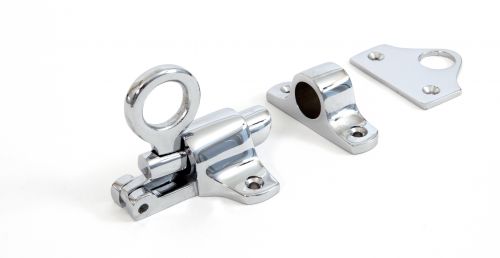 Click Here To Enlarge This Photo Of 90268 From The Anvil Polished Chrome Fanlight Catch + Two Keeps