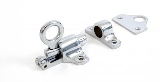 90268 From The Anvil Polished Chrome Fanlight Catch + Two Keeps