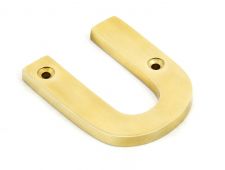 83801U From The Anvil Polished Brass Letter U