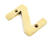 83801Z From The Anvil Polished Brass Letter Z
