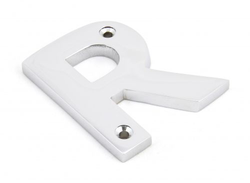 Click Here To Enlarge This Photo Of 83802R From The Anvil Polished Chrome Letter R