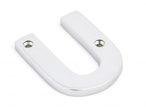 Click Here To Enlarge This Photo Of 83802U From The Anvil Polished Chrome Letter U