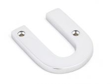 83802U From The Anvil Polished Chrome Letter U
