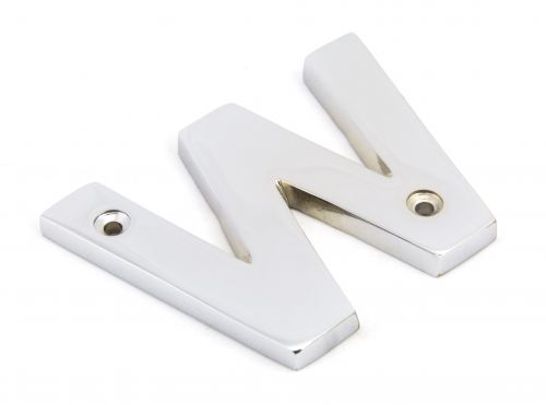 Click Here To Enlarge This Photo Of 83802W From The Anvil Polished Chrome Letter W