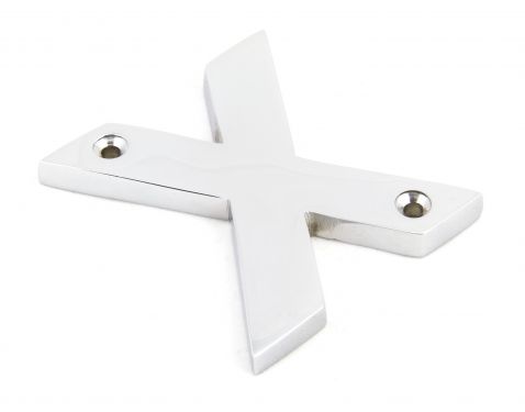 Click Here To Enlarge This Photo Of 83802X From The Anvil Polished Chrome Letter X