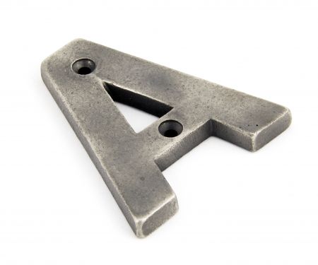 Click Here To Enlarge This Photo Of 83803A From The Anvil Antique Pewter Letter A