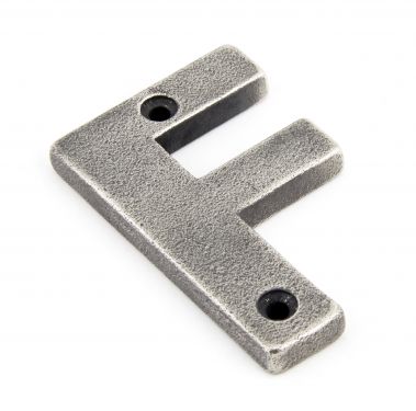 Click Here To Enlarge This Photo Of 83803F From The Anvil Antique Pewter Letter F