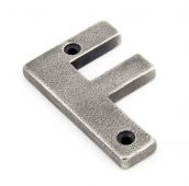 83803F From The Anvil Antique Pewter Letter F