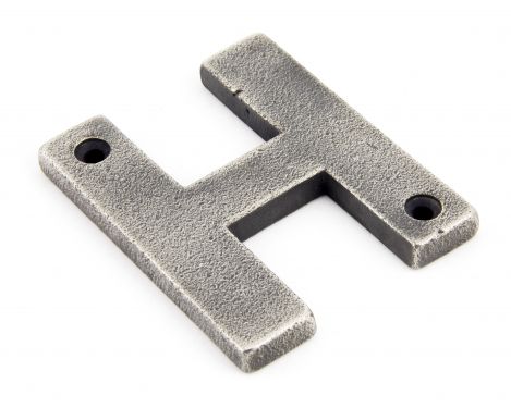 Click Here To Enlarge This Photo Of 83803H From The Anvil Antique Pewter Letter H