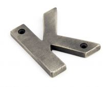 83803K From The Anvil Antique Pewter Letter K