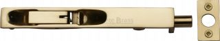 C1680 6-PB Heritage Brass Lever Action Flush Bolt 6" x .¾" Polished Brass Finish