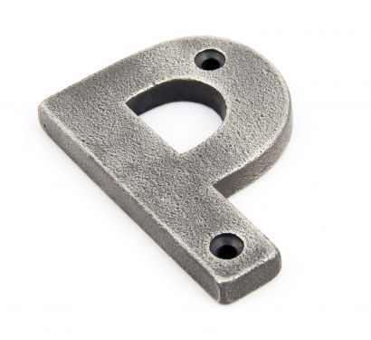 Click Here To Enlarge This Photo Of 83803P From The Anvil Antique Pewter Letter P