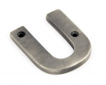 83803U From The Anvil Antique Pewter Letter U