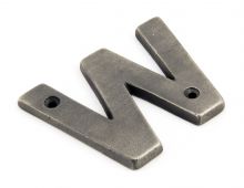 83803W From The Anvil Antique Pewter Letter W