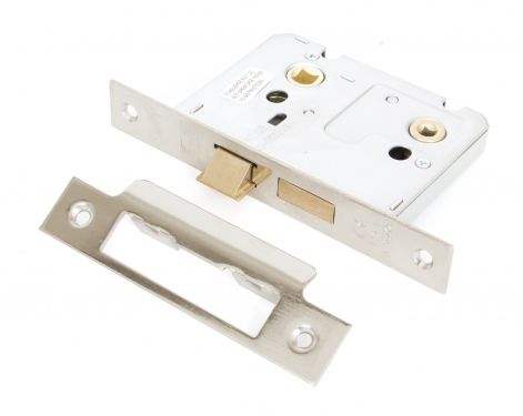 Click Here To Enlarge This Photo Of 91086 From The Anvil Nickel Plated 3" Standard Bathroom Mortice Lock