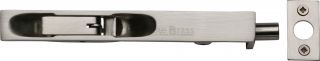 C1680 6-SN Heritage Brass Lever Action Flush Bolt 6" x .¾" Satin Nickel Finish