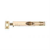 C1680 8-PB Heritage Brass Lever Action Flush Bolt 8" x .¾" Polished Brass Finish
