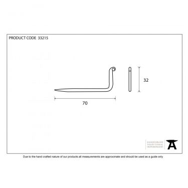 Click Here To Enlarge This Photo Of 33215 From The Anvil Beeswax L Hook - Small