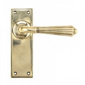 45311 From the Anvil Aged Brass Hinton Lever Latch Set