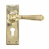 45313 From the Anvil Aged Brass Hinton Lever Euro Set
