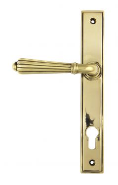 Click Here To Enlarge This Photo Of 45314 From the Anvil Aged Brass Hinton Slimline Lever Espag. Lock Set - 92mm Centres - 212mm Screw Centres