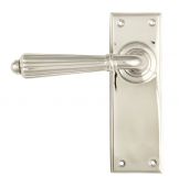 45323 From the Anvil Polished Nickel Hinton Lever Latch Set