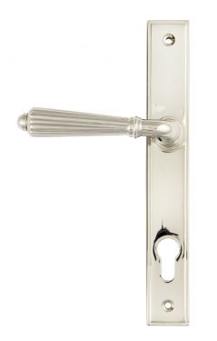 Click Here To Enlarge This Photo Of 45326 From the Anvil Polished Nickel Hinton Slimline Lever Espag. Lock Set - 92mm Centres - 212mm Screw Centres
