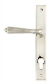 45326 From the Anvil Polished Nickel Hinton Slimline Lever Espag. Lock Set - 92mm Centres - 212mm Screw Centres