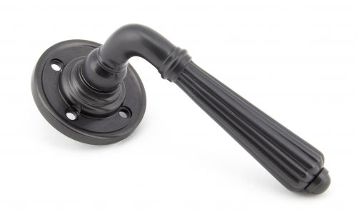 Click Here To Enlarge This Photo Of 45327 From the Anvil Aged Bronze Hinton Lever on Rose Set