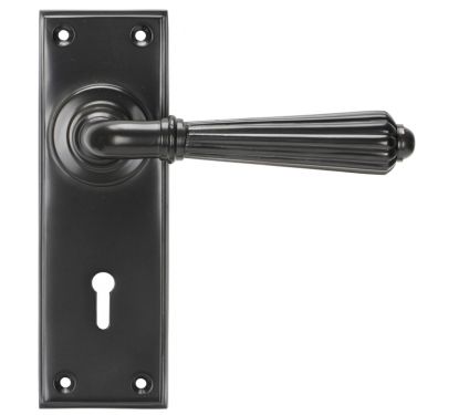 Click Here To Enlarge This Photo Of 45328 From the Anvil Aged Bronze Hinton Lever Lock Set