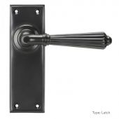45329 From the Anvil Aged Bronze Hinton Lever Latch Set