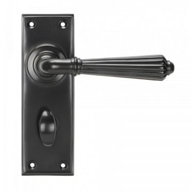 Click Here To Enlarge This Photo Of 45330 From the Anvil Aged Bronze Hinton Lever Bathroom Set