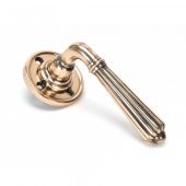 45333 From the Anvil Polished Bronze Hinton Lever on Rose Set