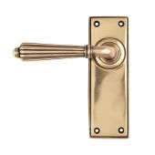 45335 From the Anvil Polished Bronze Hinton Lever Latch Set