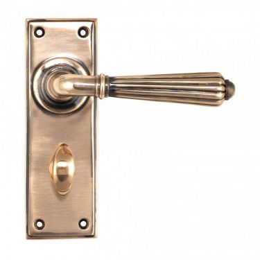 Click Here To Enlarge This Photo Of 45336 From the Anvil Polished Bronze Hinton Lever Bathroom Set